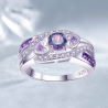 Inele de zircon violet